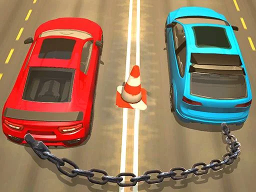 سباق السيارات المزدوج 3D: التحكم في السلسلة